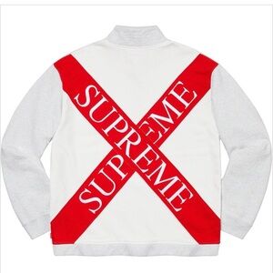 Like new Supreme Red and White Logo sweater